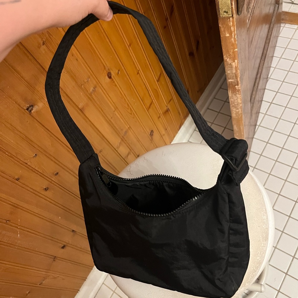 black baggu mini bag
